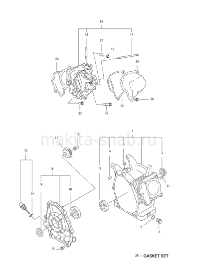 Деталировка(Запчасти) Makita EG321A