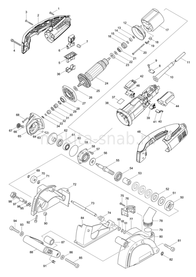 Деталировка(Запчасти) Makita SG1251