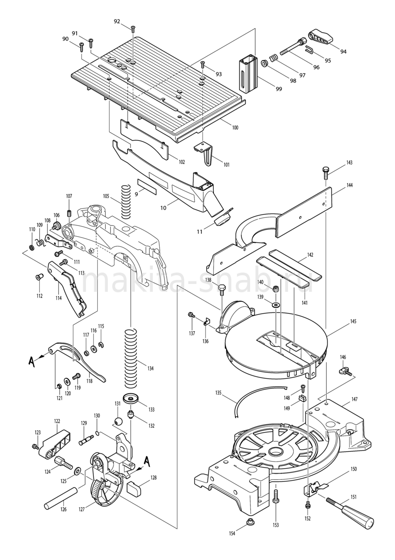 Деталировка(Запчасти) Makita LH1040 1276958305