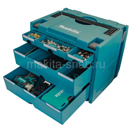 Кейс MAKPAC 5 выдвижных отсека Makita P-84349 2361917110