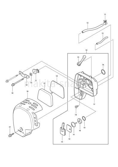 Деталировка(Запчасти) Makita BHX2501 1227297305