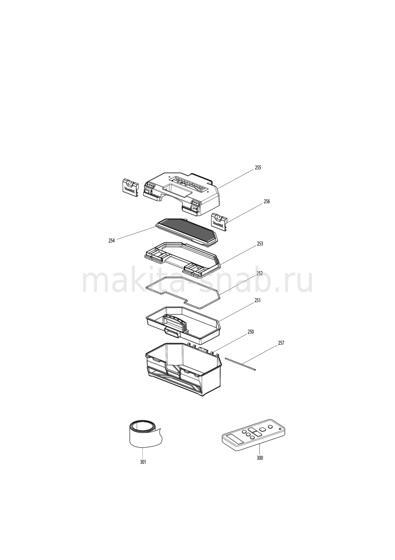 Деталировка(Запчасти) Makita DRC200 1242957505