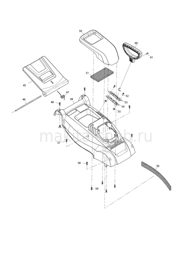 Деталировка(Запчасти) Makita ELM3320 1248352505