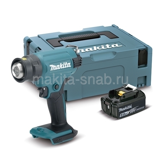 Аккумуляторный термопистолет (Фен) Makita DHG180RT1J