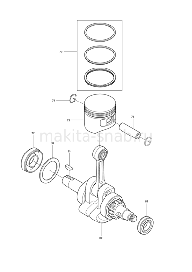 Деталировка(Запчасти) Makita BHX2501 1227296505