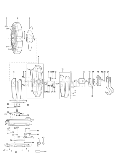 Деталировка(Запчасти) Makita DCF102