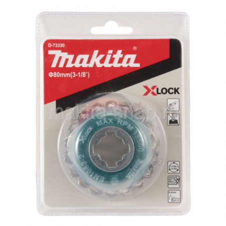 Щетка проволочная чашечная X-lock Makita D-73330 2115525906