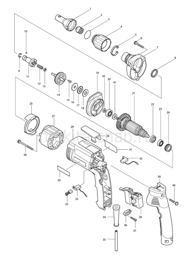 Деталировка(Запчасти) Makita 6824