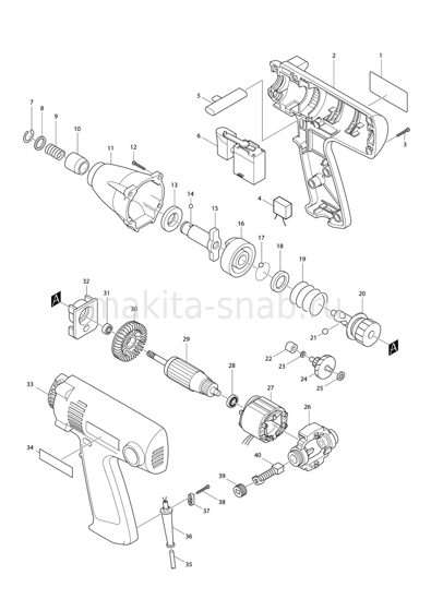 Деталировка(Запчасти) Makita 6951