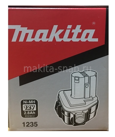 Аккумулятор Ni-Mh 12 В 2.8 Ач Makita 1235 193059-5 1164810905