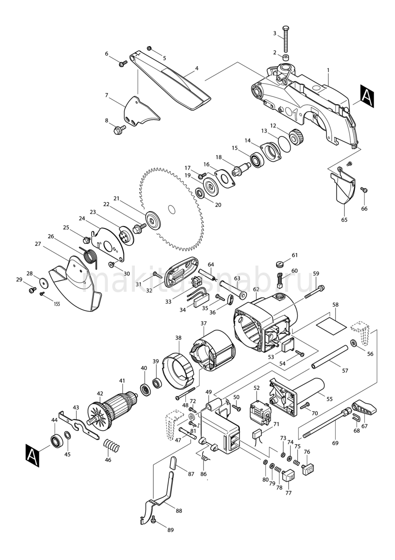 Деталировка(Запчасти) Makita LH1040