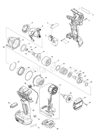 Деталировка(Запчасти) Makita DTW281