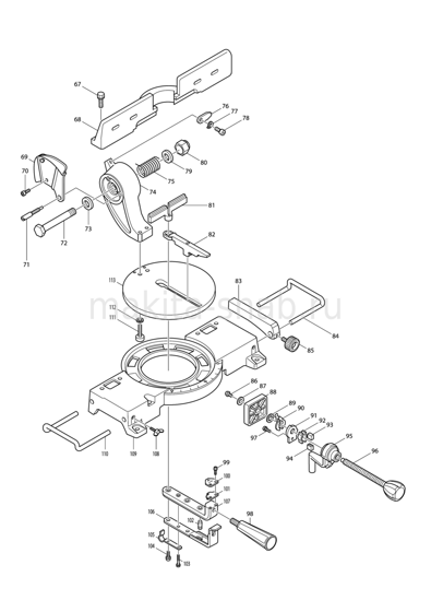 Деталировка(Запчасти) Makita LS1440 1277239305