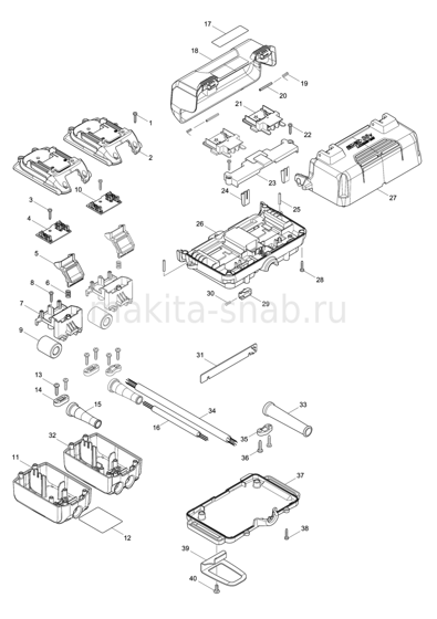 Деталировка(Запчасти) Makita BAP182