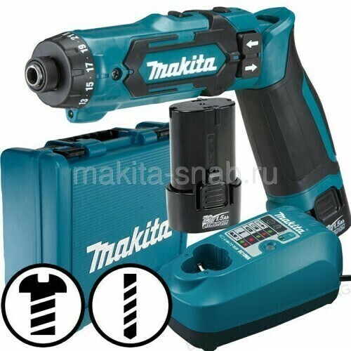 Аккумуляторная отвёртка Makita DF012DSE