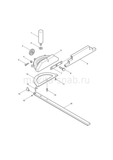 Деталировка(Запчасти) Makita 122734-6