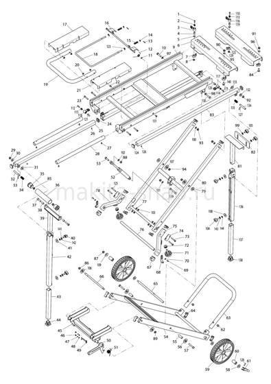 Деталировка(Запчасти) Makita WST05