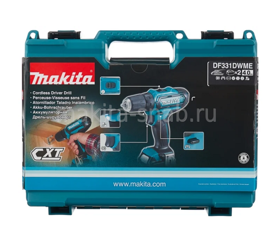 Аккумуляторная дрель-шуруповерт Makita DF331DWME 1121163705