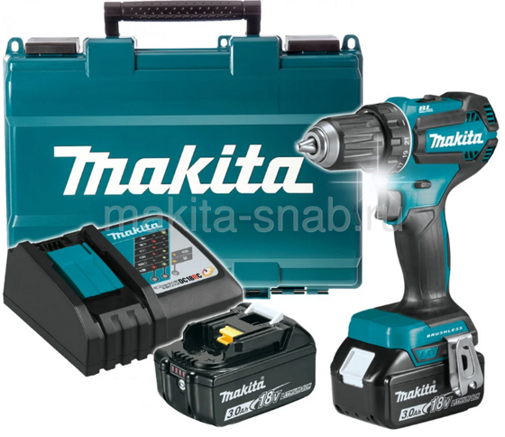 Аккумуляторная дрель-шуруповерт Makita DDF485RFE