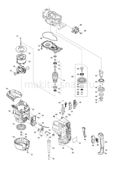 Деталировка(Запчасти) Makita HR5202C 1268573905