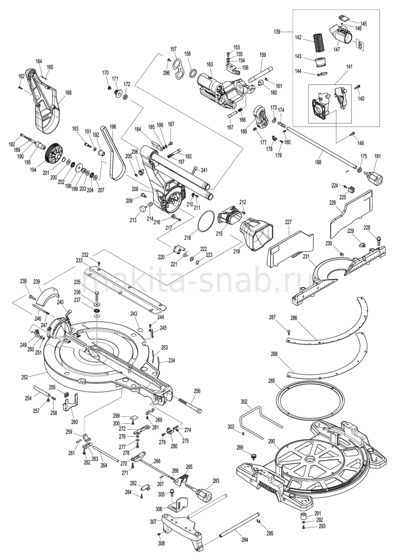 Деталировка(Запчасти) Makita DLS211 1240532305