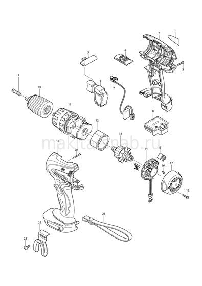 Деталировка(Запчасти) Makita BHP440