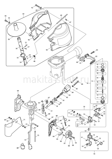 Деталировка(Запчасти) Makita AN911H 1225868505