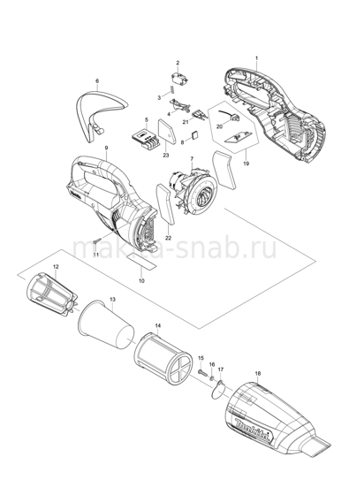 Деталировка(Запчасти) Makita CL106FD