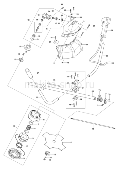 Деталировка(Запчасти) Makita EM2600U 1248373305