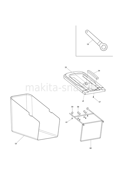 Деталировка(Запчасти) Makita ELM4110 1248358905