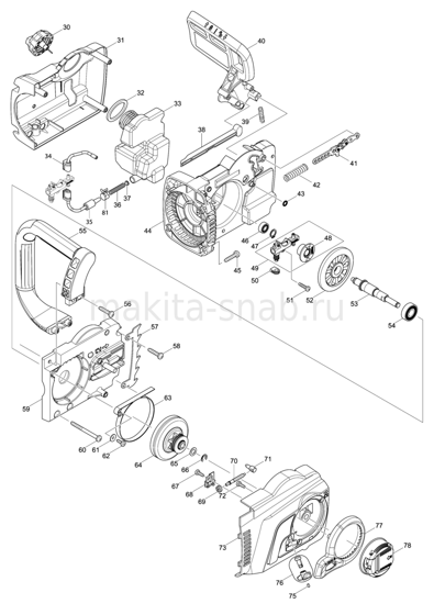 Деталировка(Запчасти) Makita UC4051A 1283623305