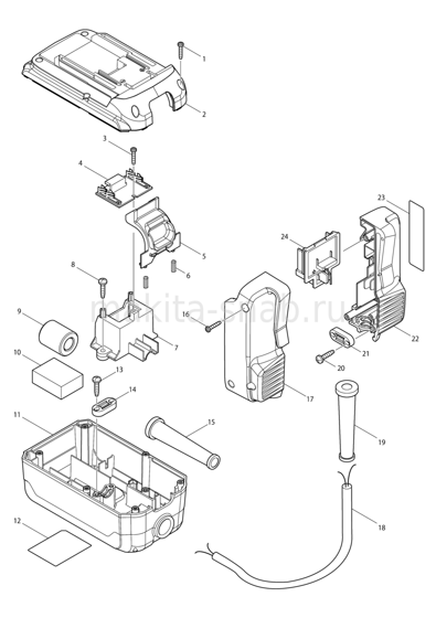 Деталировка(Запчасти) Makita BAP36