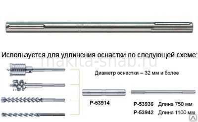 Удлинитель SDS-Max Makita P-53942 847881705