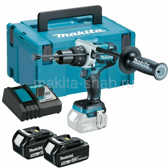 Аккумуляторная дрель-шуруповерт Makita DDF486RTJ