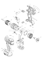 Деталировка(Запчасти) Makita DHP480