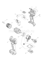 Деталировка(Запчасти) Makita HP332D