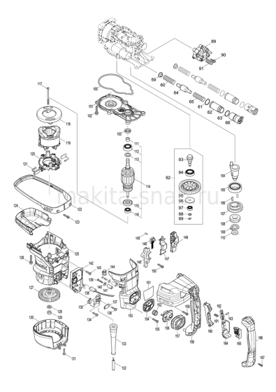 Деталировка(Запчасти) Makita HR5212C 1268931505