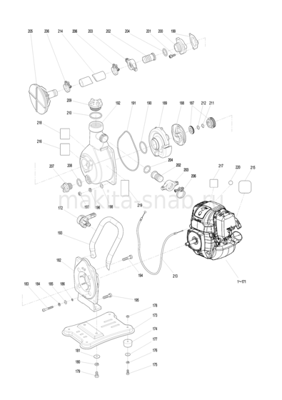 Деталировка(Запчасти) Makita EW1060H 1248671905