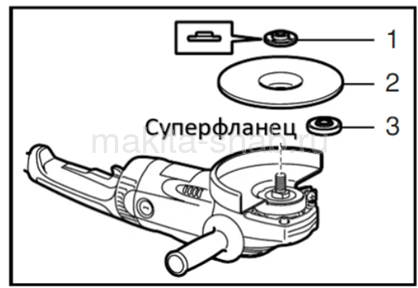 Углошлифовальная машина Makita GA9080FX1 3425480509