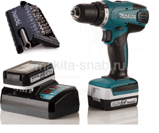 Аккумуляторная дрель-шуруповерт Makita DF347DWEX9