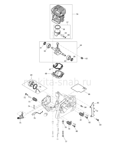 Деталировка(Запчасти) Makita EA3202S 1246189105