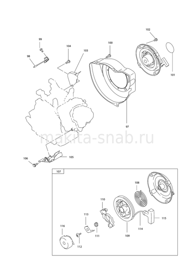 Деталировка(Запчасти) Makita EG410C 1246316905