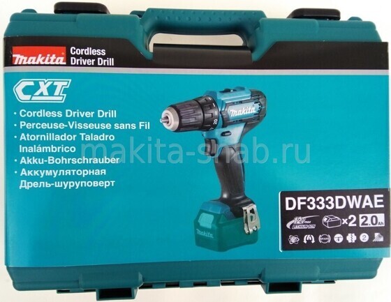 Аккумуляторная дрель-шуруповерт Makita DF333DWAE 1067415105