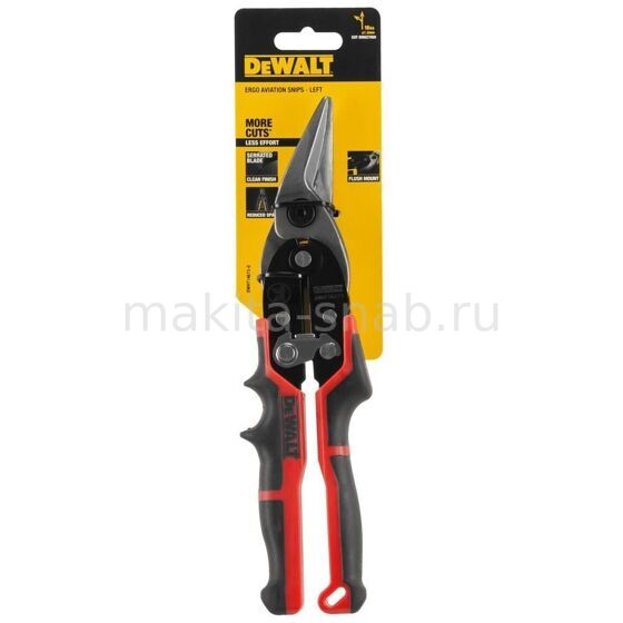 DWHT14673-0 DeWalt Ножницы по металлу ERGO левые, 250 мм