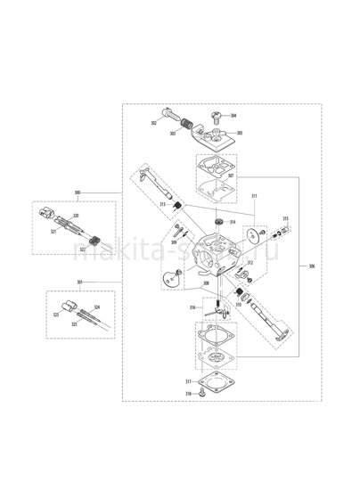 Деталировка(Запчасти) Makita DCS3410TH 1232871705