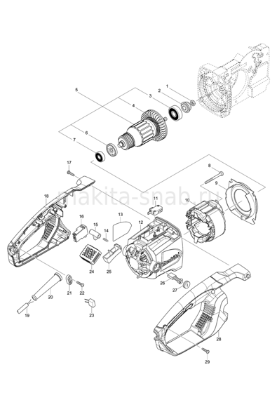 Деталировка(Запчасти) Makita UC4050A