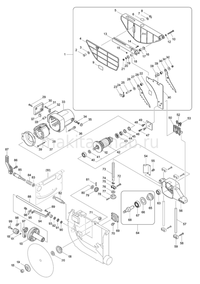 Деталировка(Запчасти) Makita 2704N