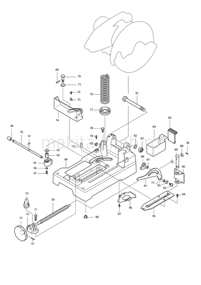 Деталировка(Запчасти) Makita LC1230 1276920705