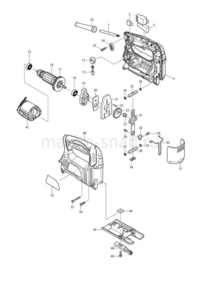 Деталировка(Запчасти) Makita 4326