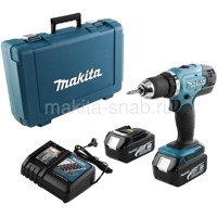 Аккумуляторная дрель-шуруповерт Makita DDF453RFE